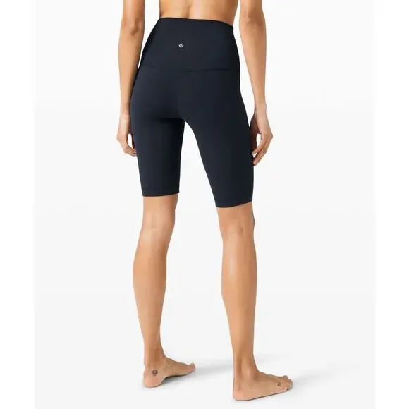 Lululemon True Navy Align Super High Rise 10" Bike Shorts Size 8 Athleisure Norm - Picture 4 of 7